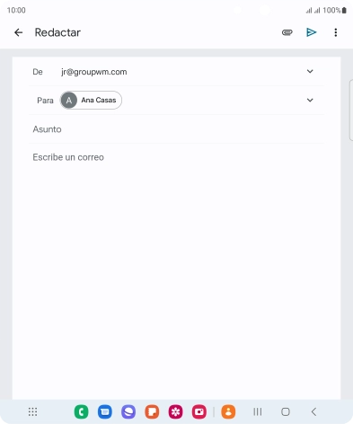 Pulsa Asunto e introduce el asunto deseado.