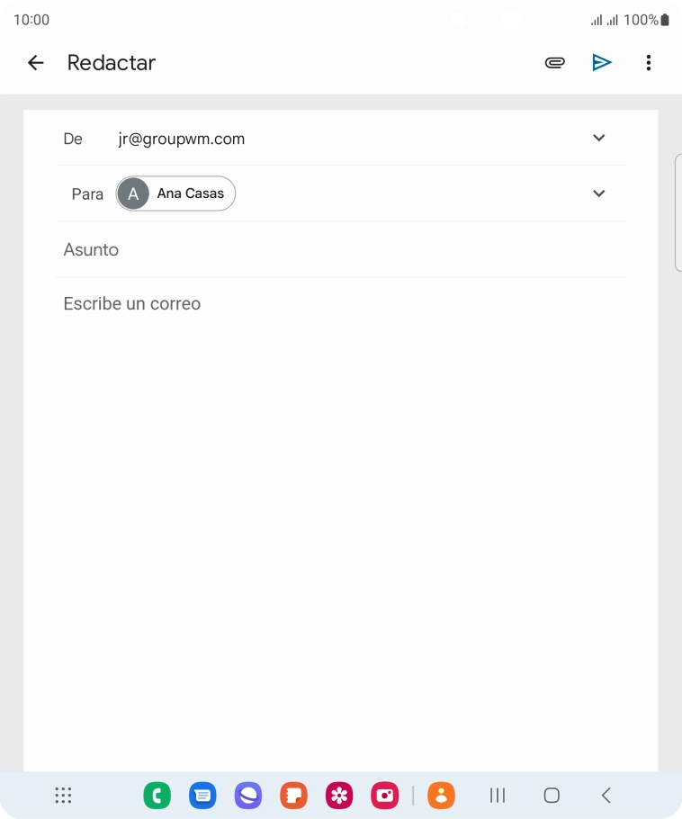 Pulsa Asunto e introduce el asunto deseado.