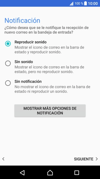 Pulsa el ajuste deseado.