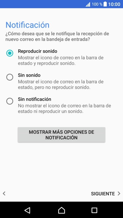 Pulsa el ajuste deseado.