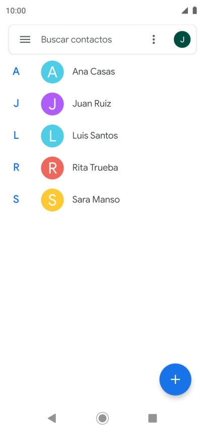 Desliza el dedo hacia la derecha desde la parte izquierda de la pantalla.