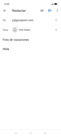 Pulsa el icono de anexos.