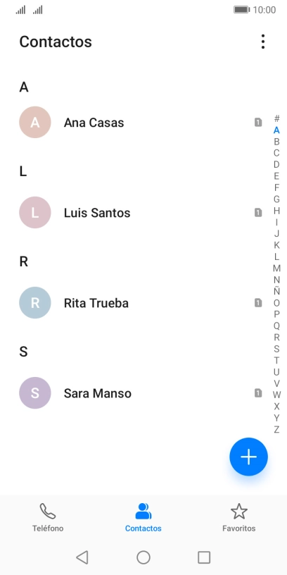 Pulsa el icono de menú.