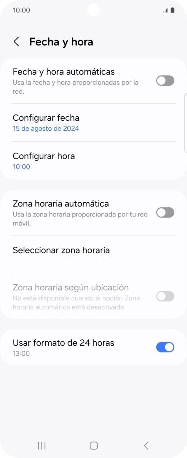 Pulsa el indicador junto a 