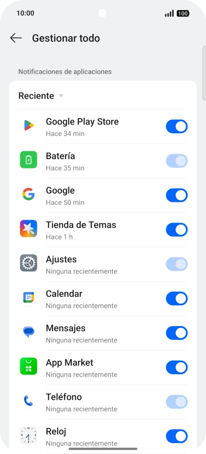 Pulsa la lista desplegable.