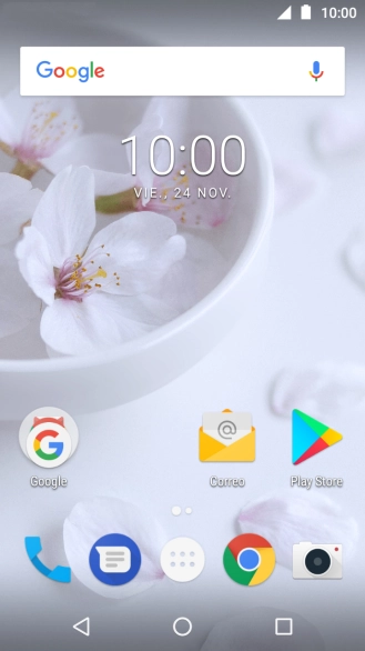 Desliza dos dedos hacia abajo desde la parte superior de la pantalla.