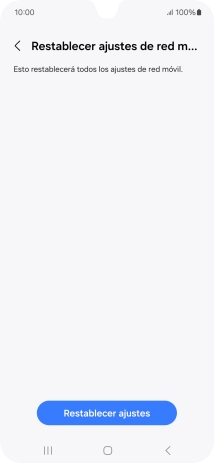Pulsa Restablecer ajustes.