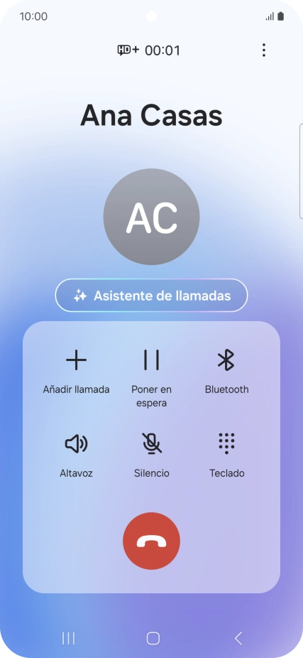 Pulsa Asistente de llamadas cuando tengas una llamada en curso. Pulsa Asistente de llamadas cuando tengas una llamada en curso.
