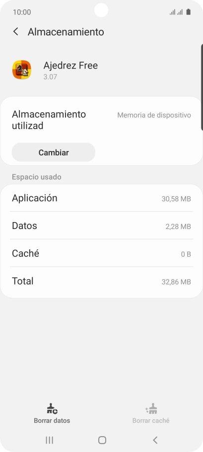 Pulsa la tecla de inicio para terminar y regresar a la pantalla de inicio.