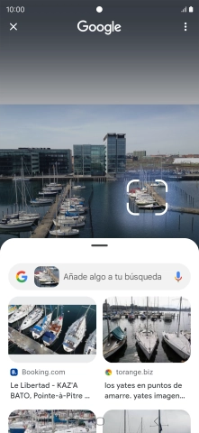 Sigue las indicaciones de la pantalla para utilizar los resultados de búsqueda.