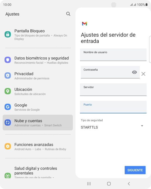 Pulsa la lista desplegable bajo 