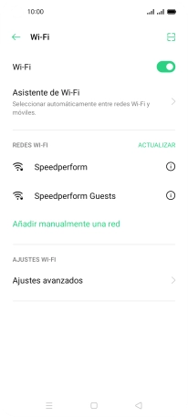 Pulsa la red wifi deseada.