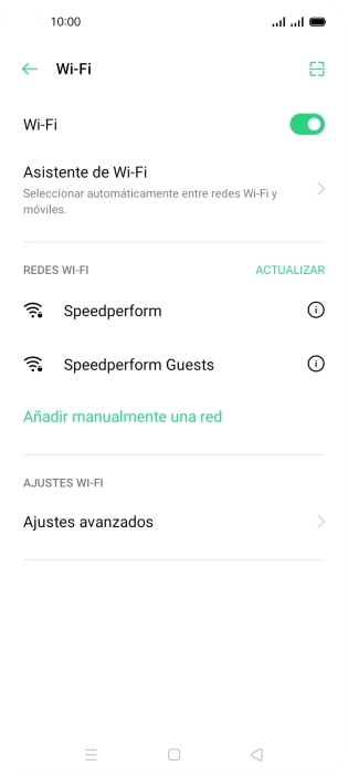 Pulsa la red wifi deseada.