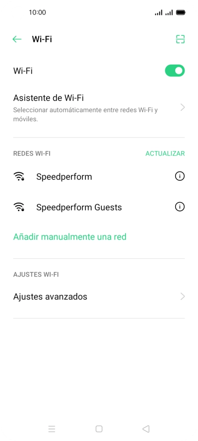 Pulsa la red wifi deseada.