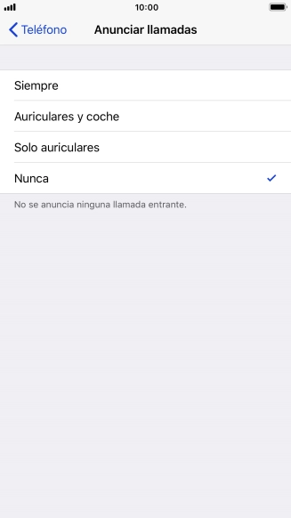 Pulsa Siempre para activar la función cuando el modo silencioso está desactivado.