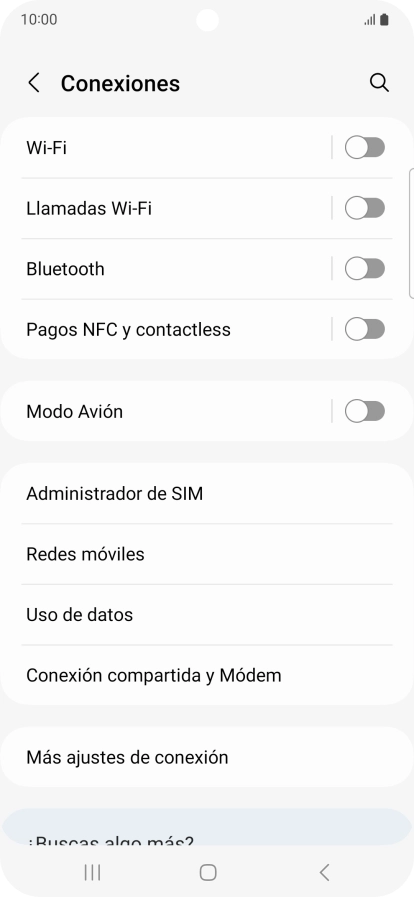 Pulsa Redes móviles.