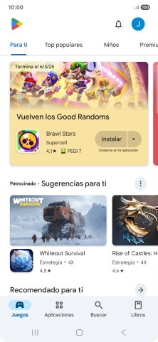 Pulsa el icono de perfil.