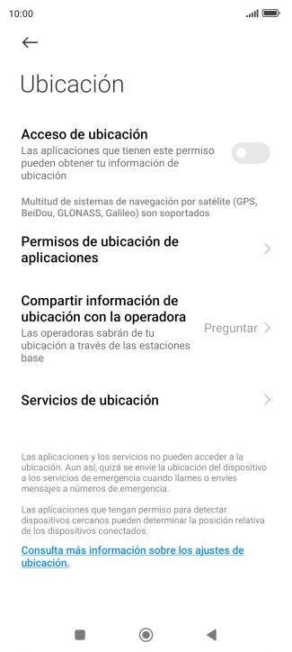 Pulsa el indicador junto a 
