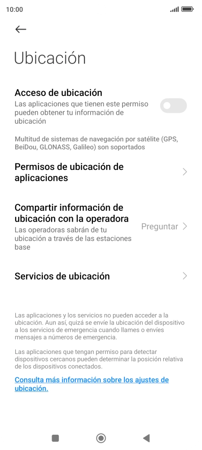 Pulsa el indicador junto a 