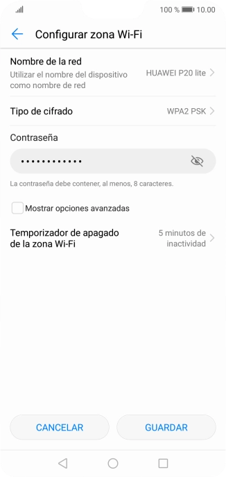 Pulsa Nombre de la red. Pulsa Nombre de la red.