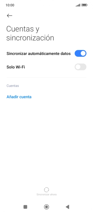 Pulsa Añadir cuenta.
