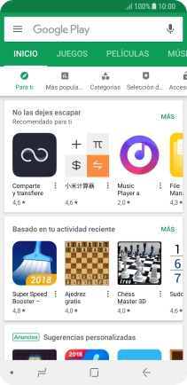 Desliza el dedo hacia la derecha desde la parte izquierda de la pantalla.