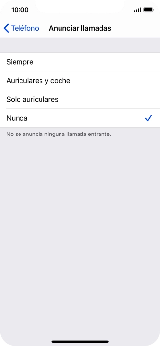 Pulsa Siempre para activar la función cuando el modo silencioso está desactivado.