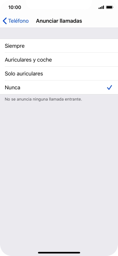 Pulsa Siempre para activar la función cuando el modo silencioso está desactivado.