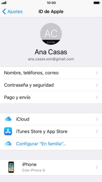 Pulsa la tecla de inicio para terminar y regresar a la pantalla de inicio.