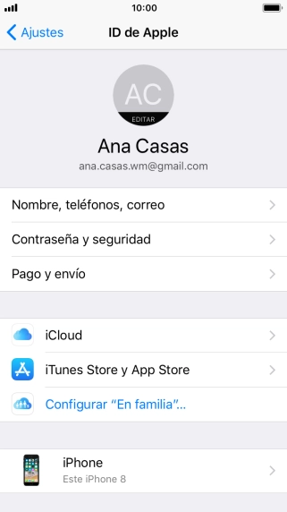 Pulsa la tecla de inicio para terminar y regresar a la pantalla de inicio.