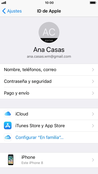 Pulsa la tecla de inicio para terminar y regresar a la pantalla de inicio.