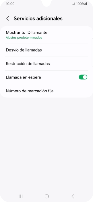 Pulsa Número de marcación fija.