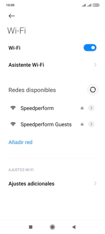 Pulsa Asistente Wi-Fi. Pulsa Asistente Wi-Fi.