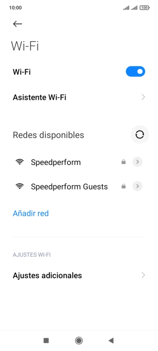 Pulsa Asistente Wi-Fi. Pulsa Asistente Wi-Fi.