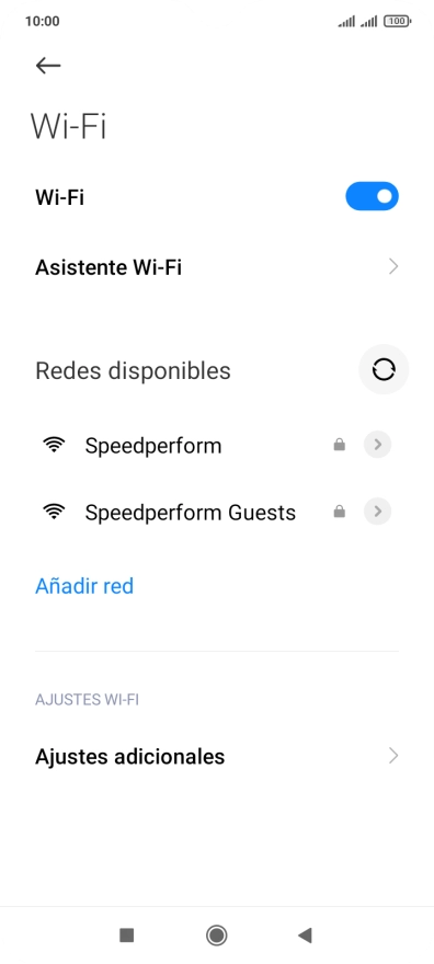 Pulsa Asistente Wi-Fi. Pulsa Asistente Wi-Fi.