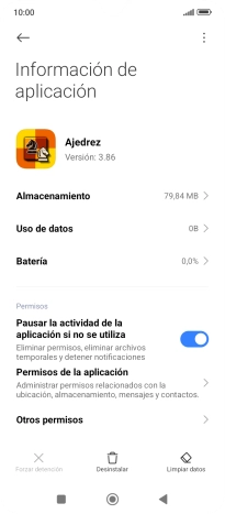 Pulsa Limpiar datos.