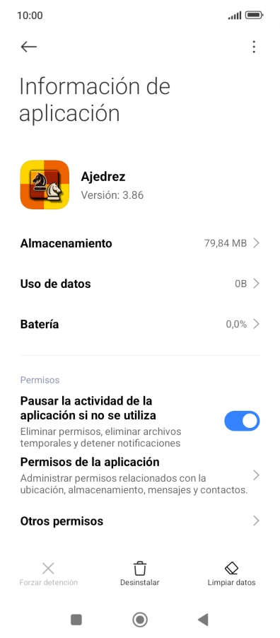 Pulsa Limpiar datos.