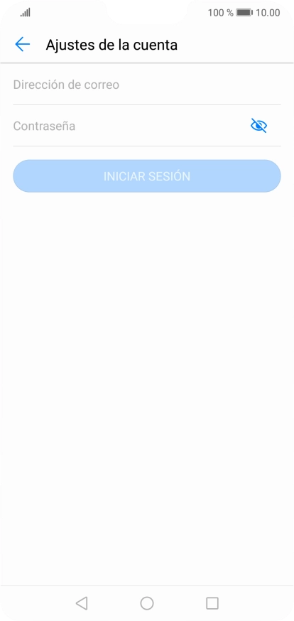 Pulsa Dirección de correo e introduce tu dirección de correo electrónico.