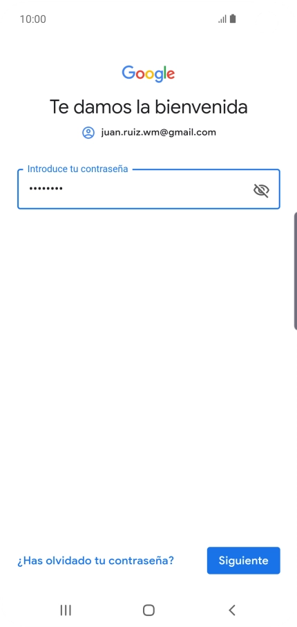 Pulsa Siguiente.