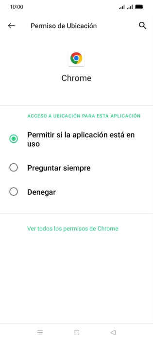 Pulsa el ajuste deseado.
