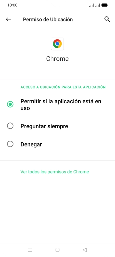 Pulsa el ajuste deseado.
