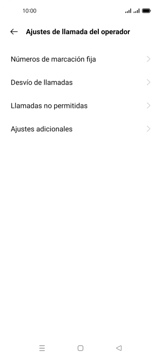 Pulsa Números de marcación fija.