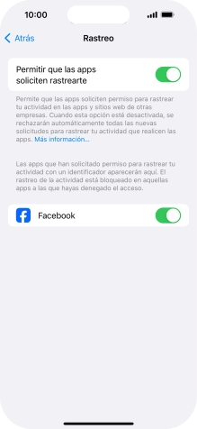Pulsa el indicador junto a 