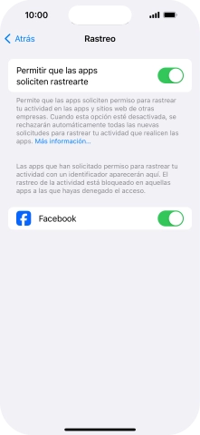 Pulsa el indicador junto a 