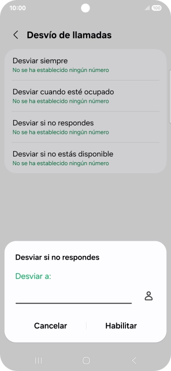 Introduce +34600132000 y pulsa Habilitar.