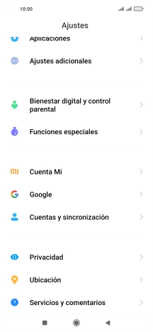 Pulsa Ajustes adicionales.