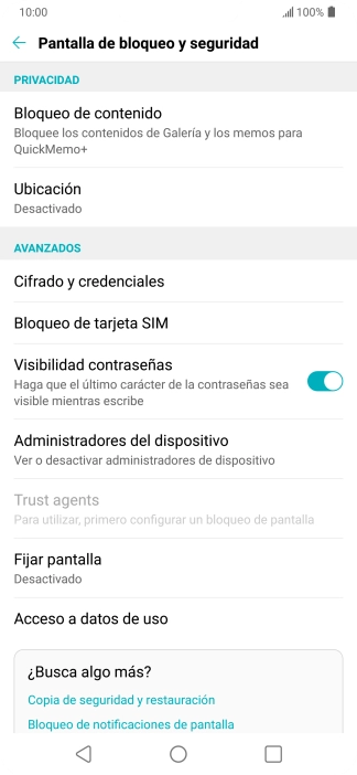 Pulsa Bloqueo de tarjeta SIM.