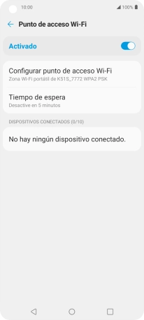 Pulsa la tecla de inicio para terminar y regresar a la pantalla de inicio.