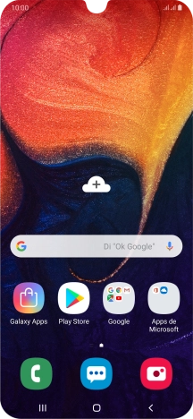 Desliza el dedo hacia arriba por la pantalla. Desliza el dedo hacia arriba por la pantalla.