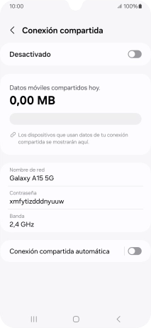 Pulsa Nombre de red.